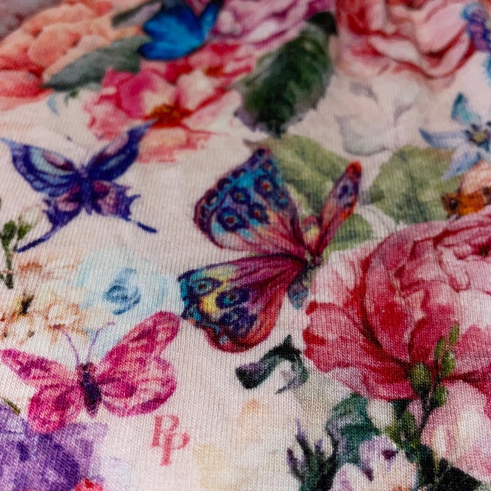 18/24 Mnth Posh Peanut Floral Butterfly Bummie Twirl 2pc Like New - Picture 10 of 13